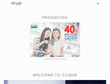 Tablet Screenshot of cliqueclinic.com